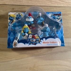 Smurfs movie collection 4 figures
